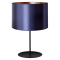 Lampa stołowa CANNES 1xE14/15W/230V 20 cm niebieski/miedź/czarny