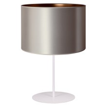 Lampa stołowa CANNES 1xE14/15W/230V 20 cm srebrny/miedź/biały