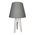 Lampa stołowa CONE 1xE27/60W/230V biały/szary