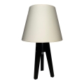 Lampa stołowa CONE 1xE27/60W/230V wenge kremowy