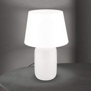 Lampa stołowa CORAL 1xE27/40W/230V ceramika/biały