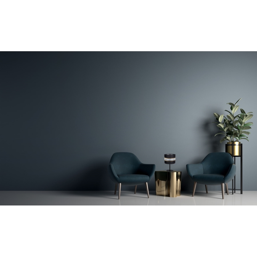 Lampa stołowa CORAL 1xE27/60W/230V czarna