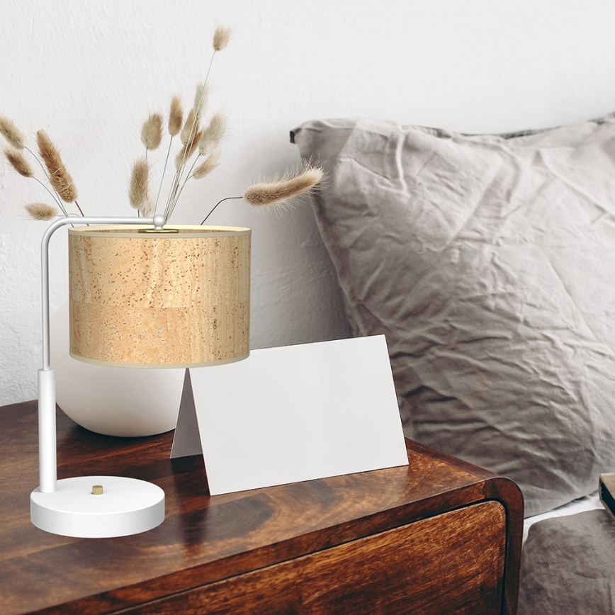 Lampa stołowa CORK 1×E27/60W/230V
