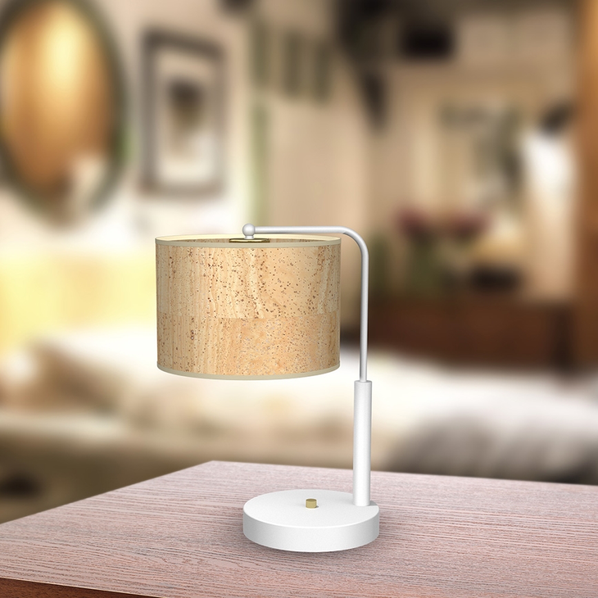 Lampa stołowa CORK 1×E27/60W/230V