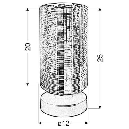 Lampa stołowa COX 1xE27/60W/230V