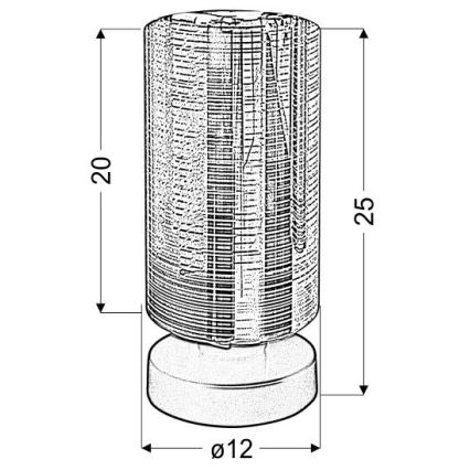 Lampa stołowa COX 1xE27/60W/230V złota