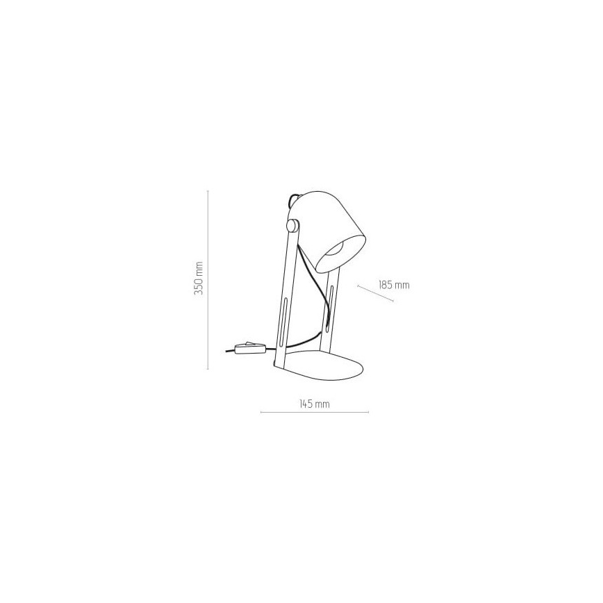 Lampa stołowa DAVIS 1xE27/60W/230V biały