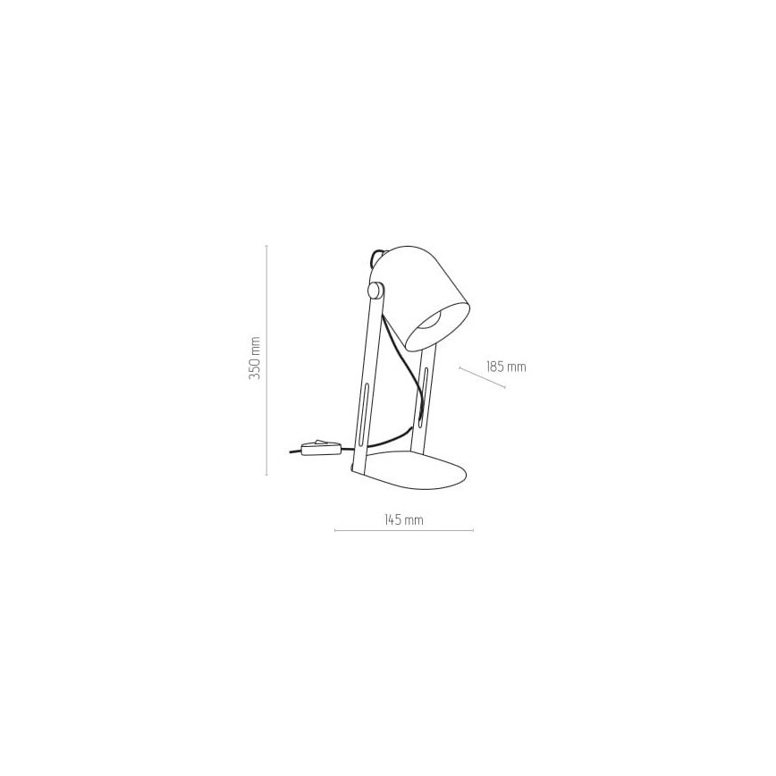 Lampa stołowa DAVIS 1xE27/60W/230V czarny