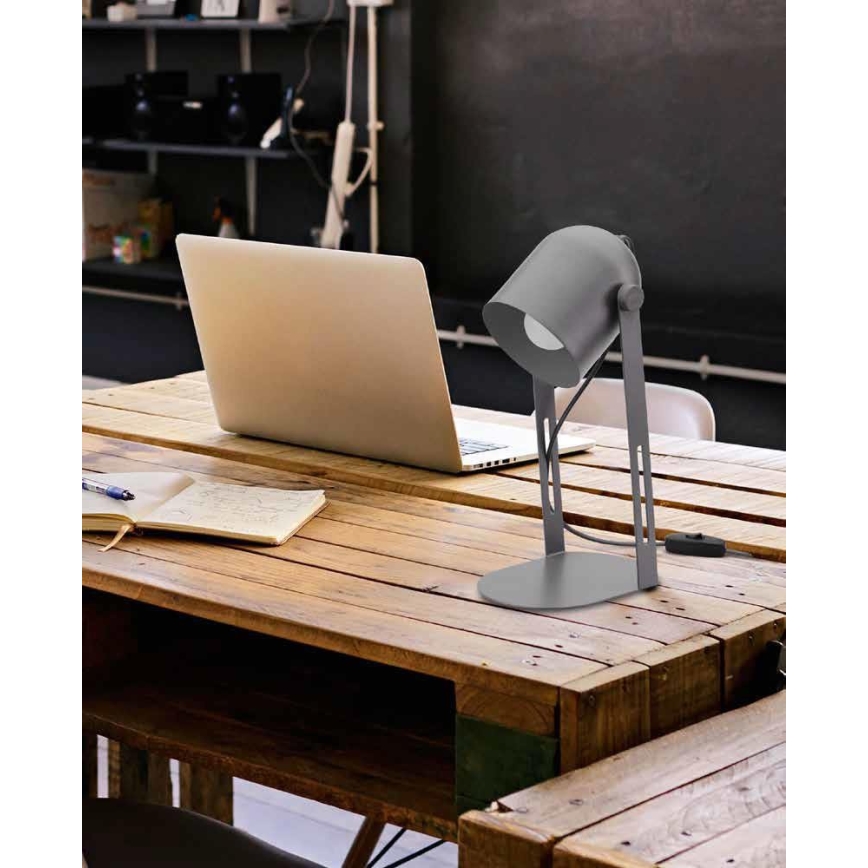 Lampa stołowa DAVIS 1xE27/60W/230V szary
