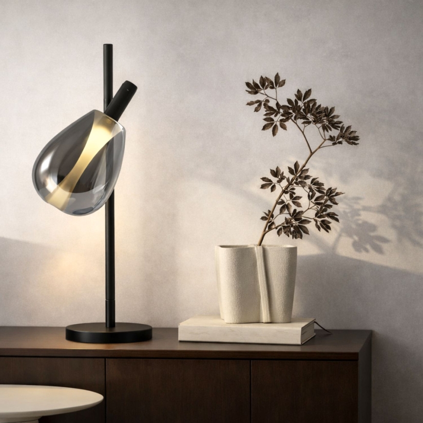 Lampa stołowa DENSO 1xG9/5W/230V czarny chrom