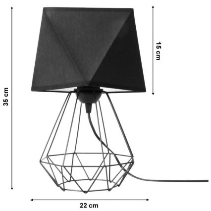 Lampa stołowa DIAMENT 1xE27/60W/230V