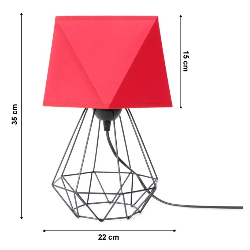 Lampa stołowa DIAMENT 1xE27/60W/230V