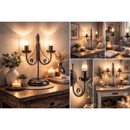 Lampa stołowa DONATO 2xE14/40W/230V