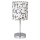 Lampa stołowa EMILY 1xE14/40W/230V biały/chrom błyszczący