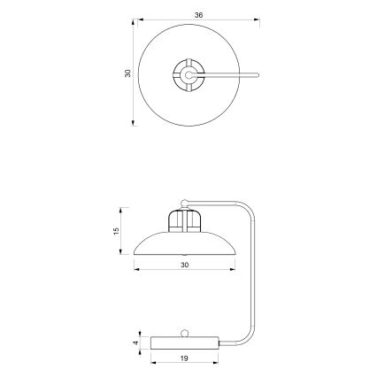 Lampa stołowa FELIX 1xE27/60W/230V biała