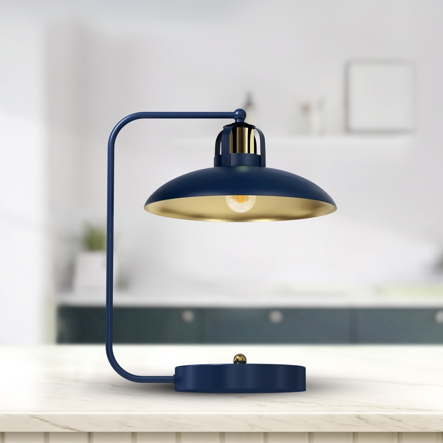Lampa stołowa FELIX 1xE27/60W/230V niebieski