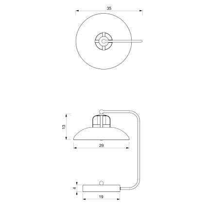 Lampa stołowa FELIX 1xE27/60W/230V zielony