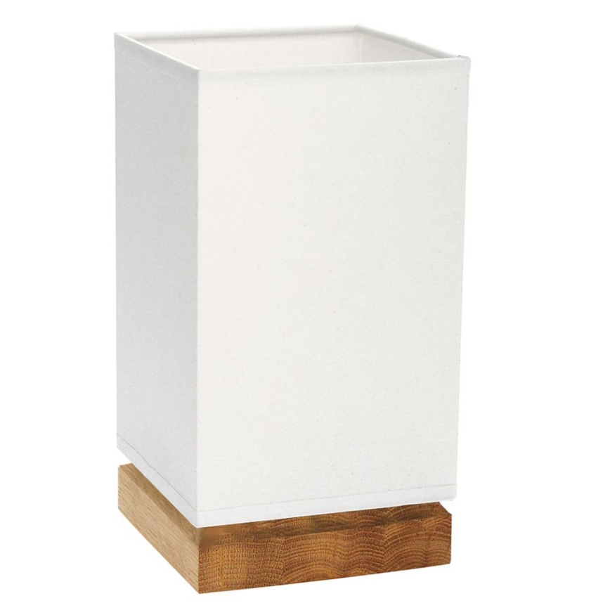Lampa stołowa FIRE 1xE27/25W/230V dąb/biały dąb
