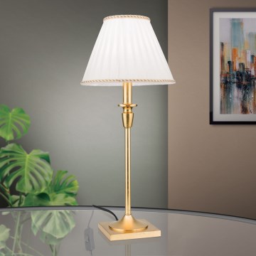 Lampa stołowa FONSA 1xE27/60W/230V 61 cm biały/złoty