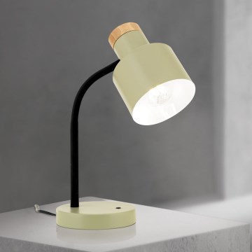 Lampa stołowa GILI 1xE27/40W/230V zielona