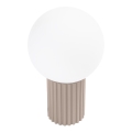 Lampa stołowa HALO 1xG9/8W/230V śr. 12 cm beżowa