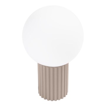 Lampa stołowa HALO 1xG9/8W/230V śr. 12 cm beżowa