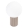 Lampa stołowa HALO 1xG9/8W/230V śr. 12 cm beżowa