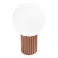 Lampa stołowa HALO 1xG9/8W/230V śr. 12 cm brązowa