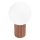 Lampa stołowa HALO 1xG9/8W/230V śr. 12 cm brązowa