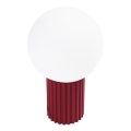 Lampa stołowa HALO 1xG9/8W/230V śr. 12 cm czerwona