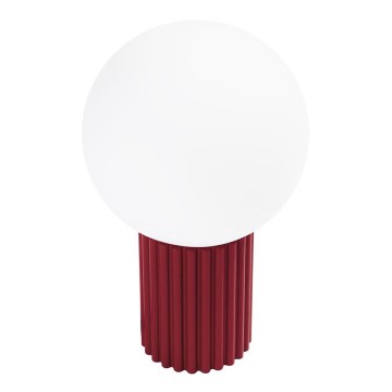 Lampa stołowa HALO 1xG9/8W/230V śr. 12 cm czerwona