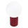 Lampa stołowa HALO 1xG9/8W/230V śr. 12 cm czerwona