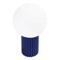 Lampa stołowa HALO 1xG9/8W/230V śr. 12 cm niebieska