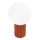 Lampa stołowa HALO 1xG9/8W/230V śr. 12 cm pomarańczowa