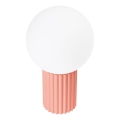 Lampa stołowa HALO 1xG9/8W/230V śr. 12 cm różowa