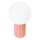Lampa stołowa HALO 1xG9/8W/230V śr. 12 cm różowa