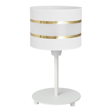Lampa stołowa HELEN 1xE27/15W/230V biały/złoty