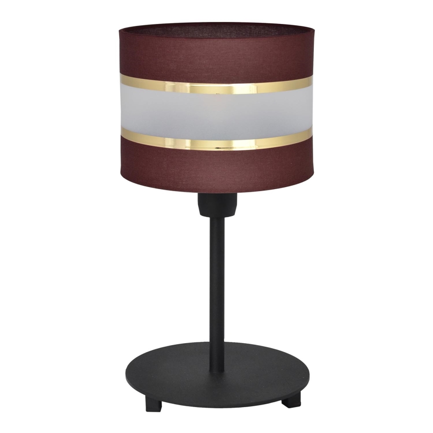 Lampa stołowa HELEN 1xE27/15W/230V brązowy/czarny/złoty