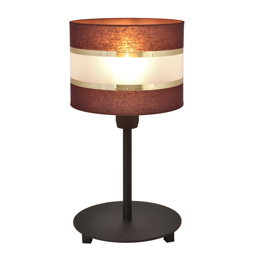Lampa stołowa HELEN 1xE27/15W/230V brązowy/czarny/złoty