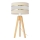 Lampa stołowa HELEN 1xE27/15W/230V kremowa/złota/sosna