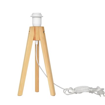 Lampa stołowa HELEN 1xE27/15W/230V kremowa/złota/sosna