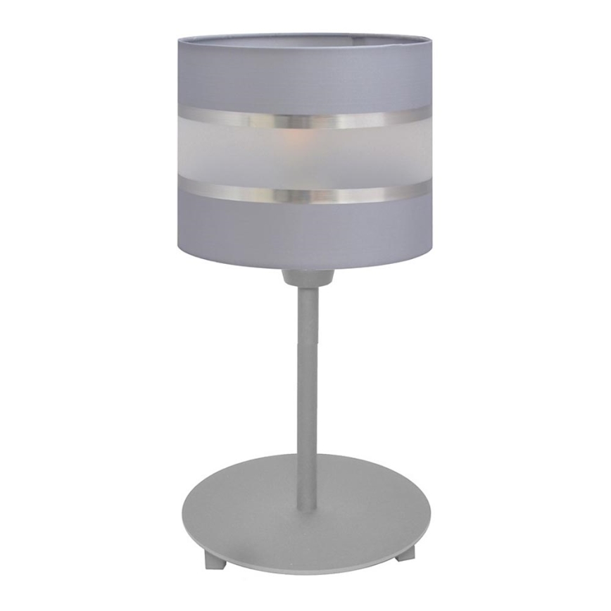 Lampa stołowa HELEN 1xE27/15W/230V szary/srebrny