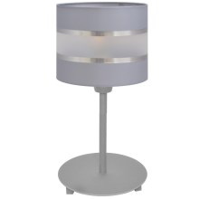 Lampa stołowa HELEN 1xE27/60W/230V szary/srebrny