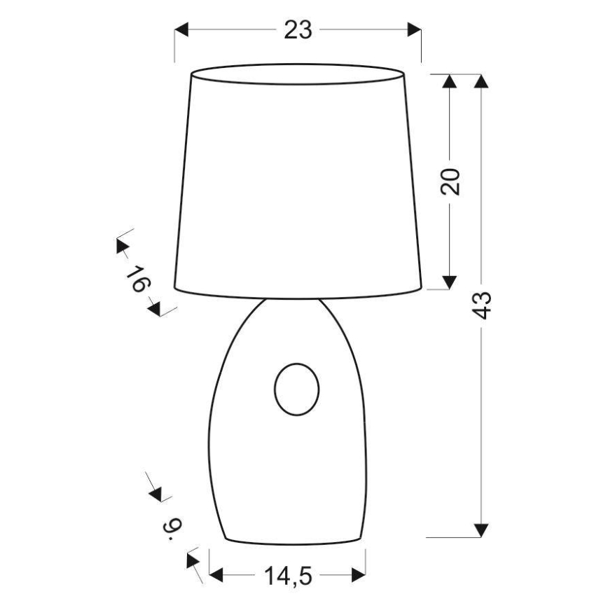 Lampa stołowa HIERRO 1xE27/60W/230V czarny/złoty