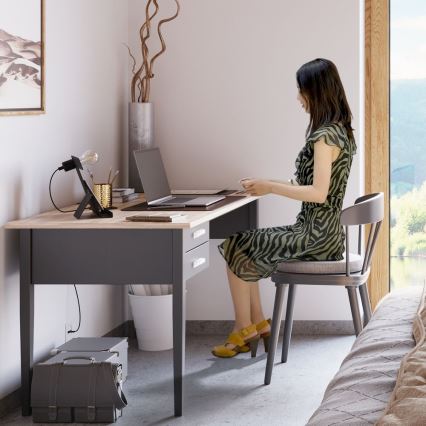 Lampa stołowa INCLINE 1xE27/60W/230V czarna