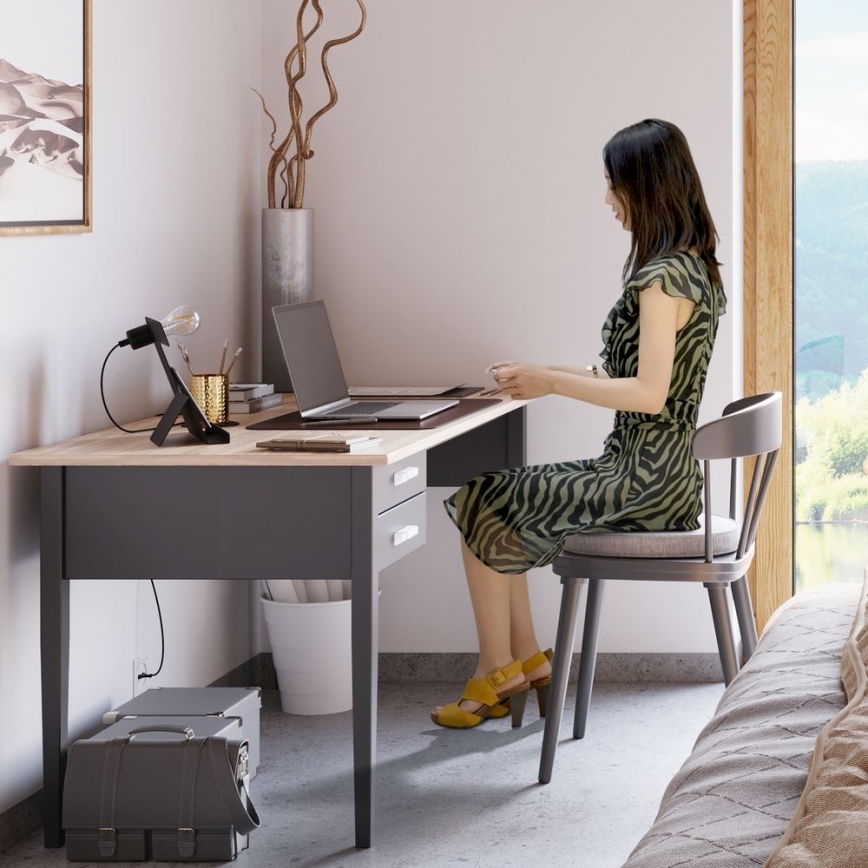 Lampa stołowa INCLINE 1xE27/60W/230V czarna