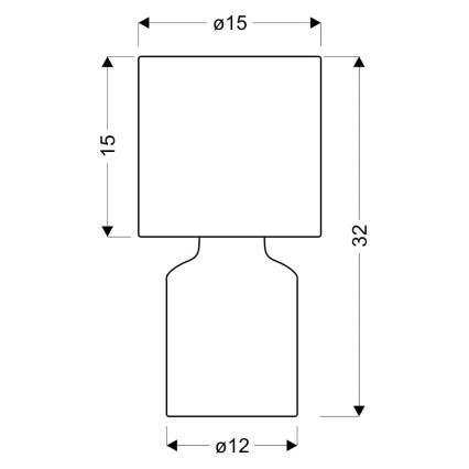 Lampa stołowa INER 1xE14/40W/230V beżowy