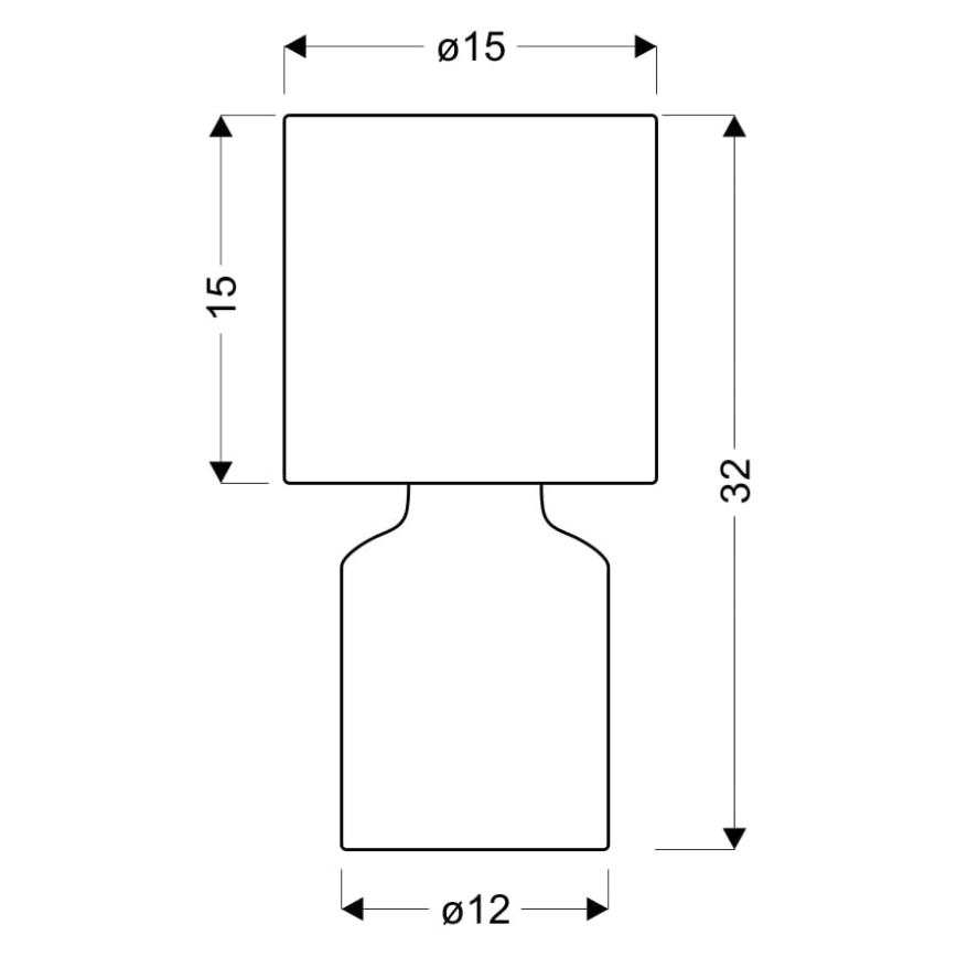 Lampa stołowa INER 1xE14/40W/230V brązowy