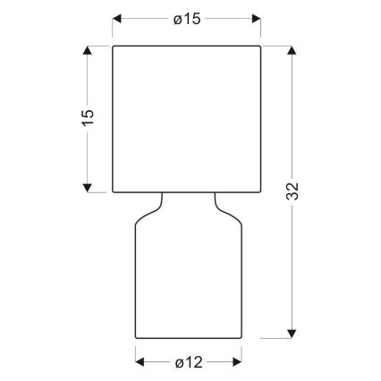 Lampa stołowa INER 1xE14/40W/230V różowy