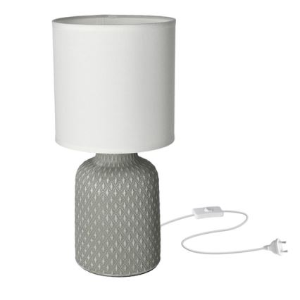 Lampa stołowa INER 1xE14/40W/230V szary